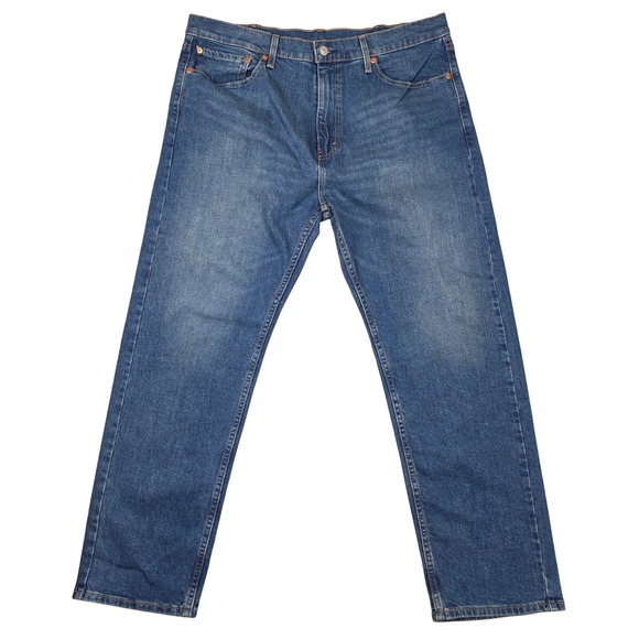 Levi Strauss 505 Regular Fit Mens Jeans W38 L30 Blue Denim Classic - Picture 1 of 15